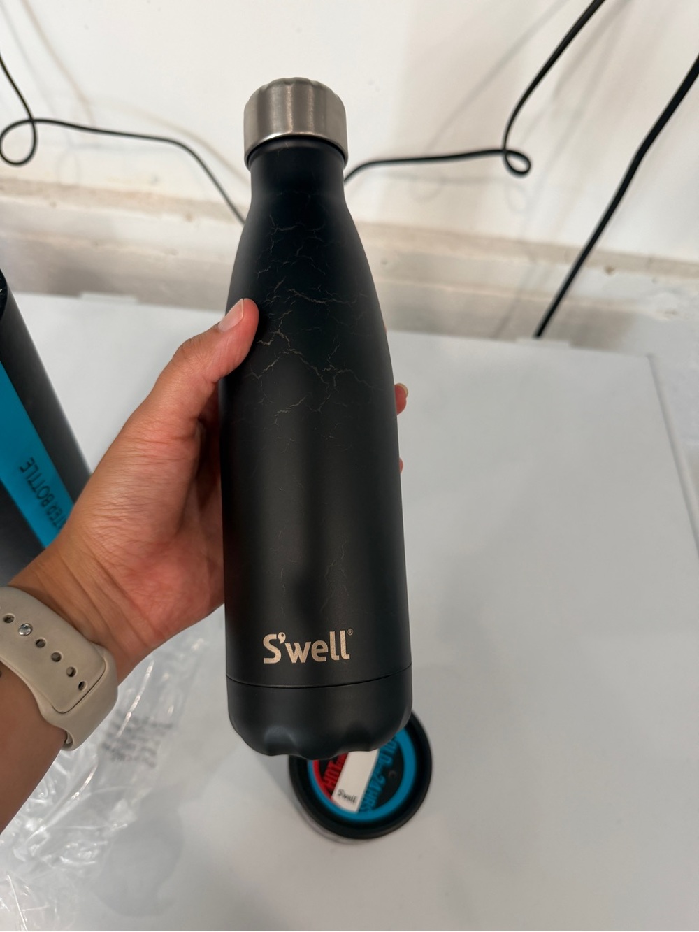 S'well Black Matte Marble Stainless Bottle